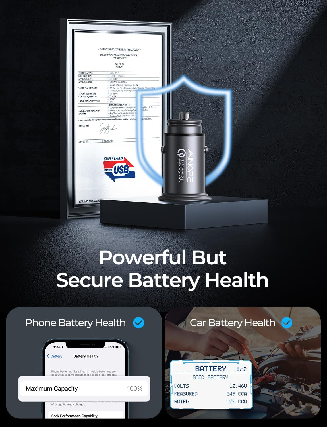 Super Fast Car Charger USB Fast Charge for Iphone 16E 16 15 14 13 12 11Pro X 8 Samsung S25 S24 S23 S22  Android Car Charger Adapter 45W All Metal Lighter USB 17X Quick Charge