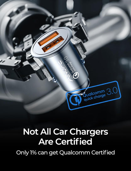 Super Fast Car Charger USB Fast Charge for Iphone 16E 16 15 14 13 12 11Pro X 8 Samsung S25 S24 S23 S22  Android Car Charger Adapter 45W All Metal Lighter USB 17X Quick Charge