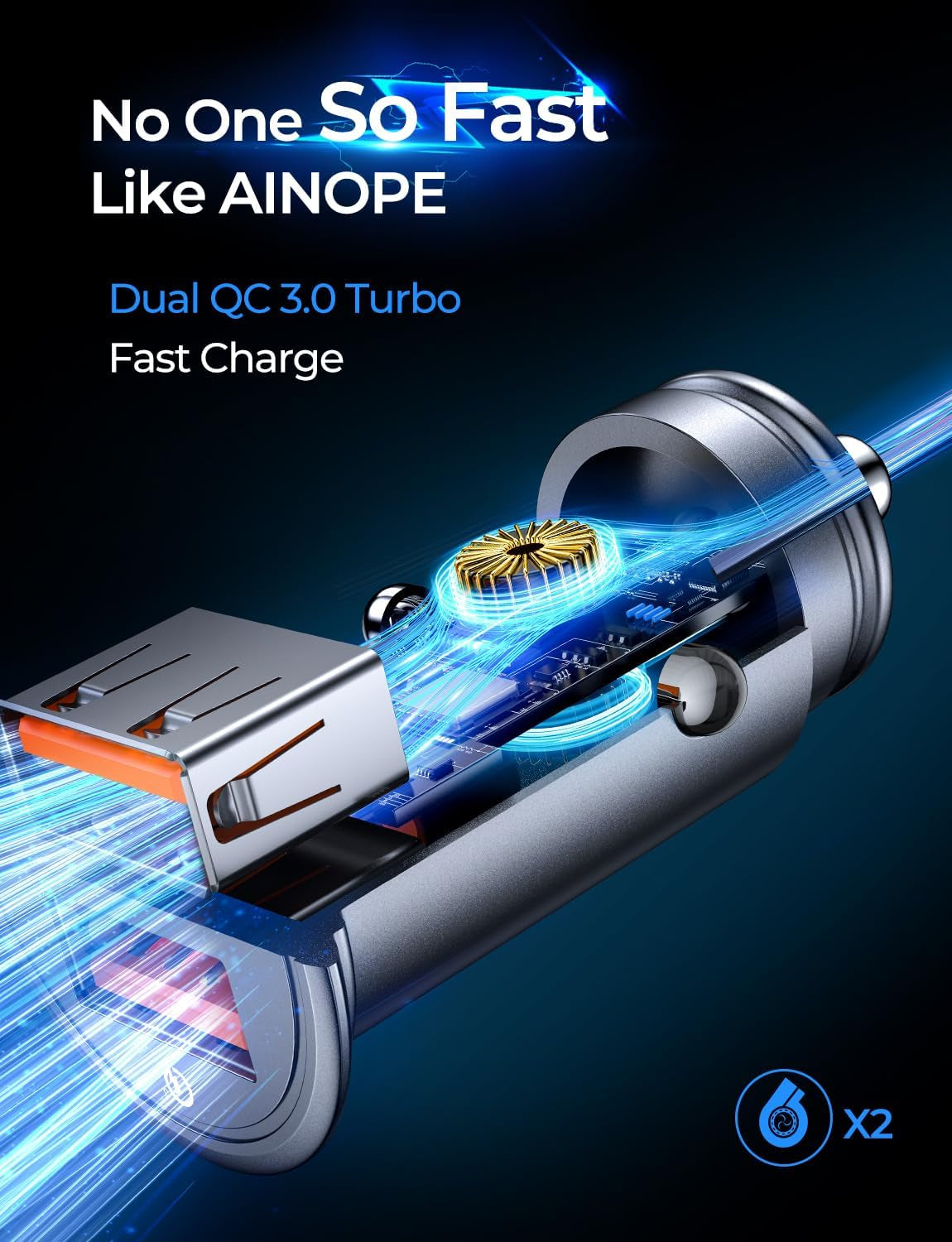 Super Fast Car Charger USB Fast Charge for Iphone 16E 16 15 14 13 12 11Pro X 8 Samsung S25 S24 S23 S22  Android Car Charger Adapter 45W All Metal Lighter USB 17X Quick Charge