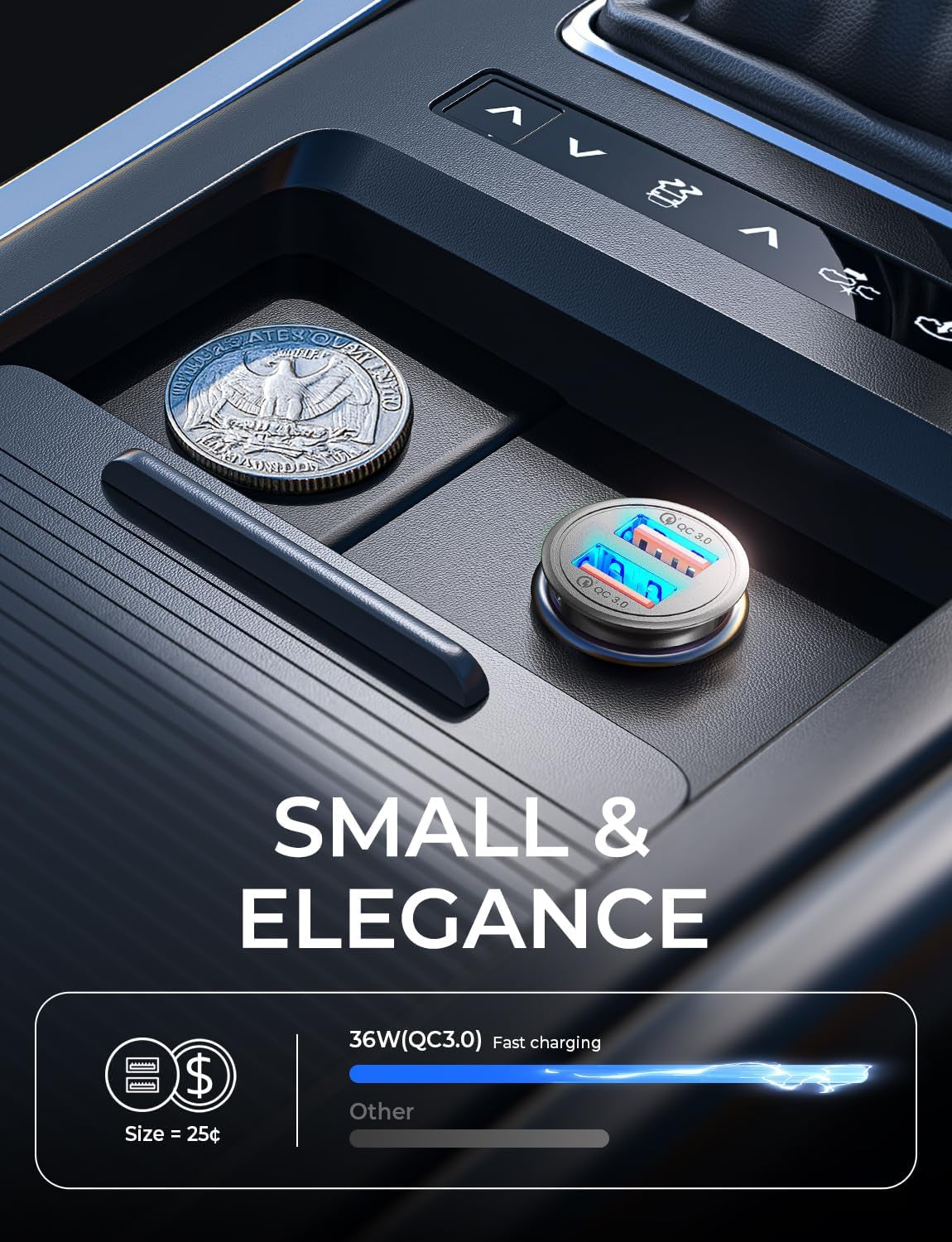 Super Fast Car Charger USB Fast Charge for Iphone 16E 16 15 14 13 12 11Pro X 8 Samsung S25 S24 S23 S22  Android Car Charger Adapter 45W All Metal Lighter USB 17X Quick Charge