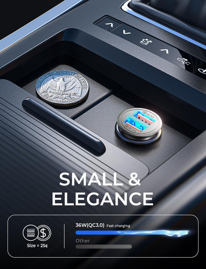 Super Fast Car Charger USB Fast Charge for Iphone 16E 16 15 14 13 12 11Pro X 8 Samsung S25 S24 S23 S22  Android Car Charger Adapter 45W All Metal Lighter USB 17X Quick Charge