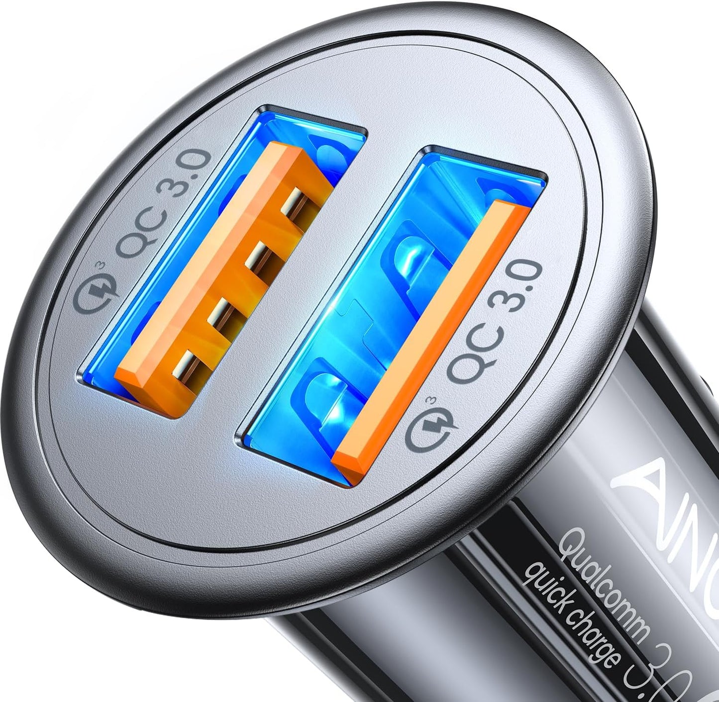 Super Fast Car Charger USB Fast Charge for Iphone 16E 16 15 14 13 12 11Pro X 8 Samsung S25 S24 S23 S22  Android Car Charger Adapter 45W All Metal Lighter USB 17X Quick Charge